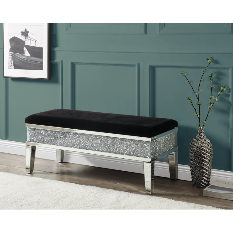 Mirrored bench for bedroom deals